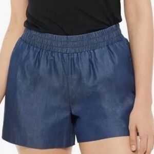 APT.9 Chambray Mid Rise Pull On Shorts New Women Small NWOT